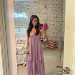Zara Mauve Textured Dress